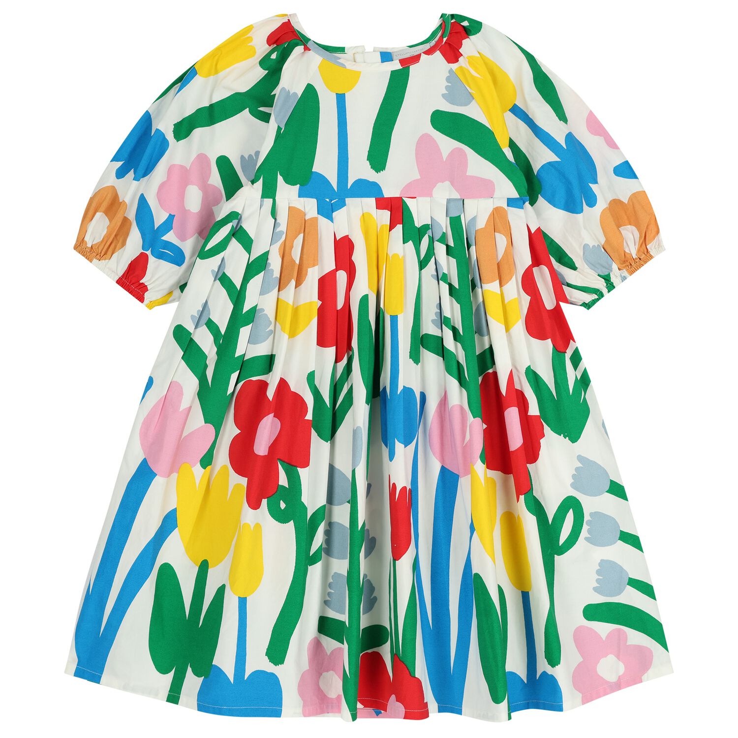 Girls Multi-Coloured Floral Dress, 1, hi-res