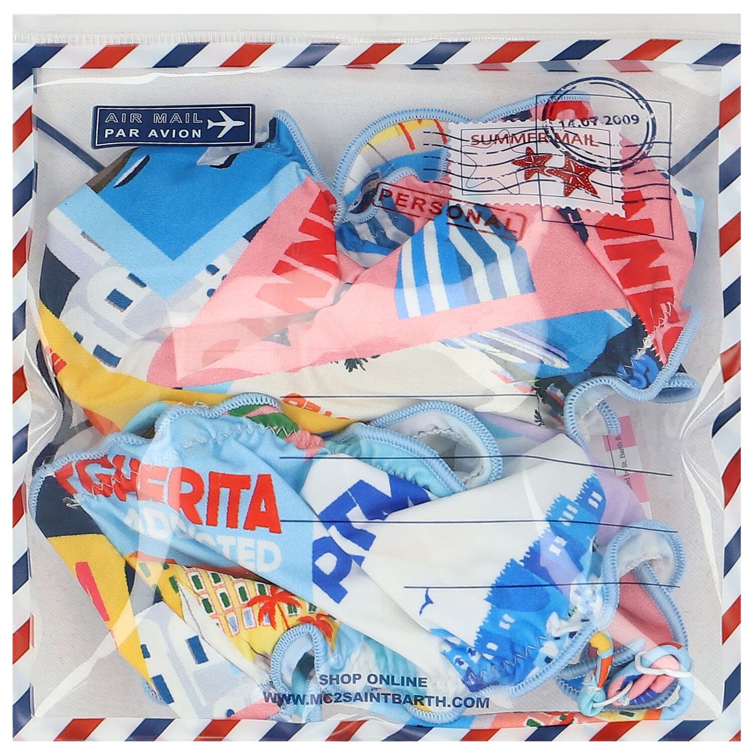 Girls Multi-Coloured Bikini, 1, hi-res