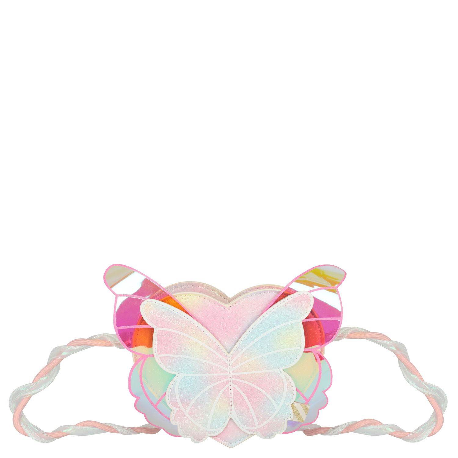 Girls Pink Butterfly Handbag, 1, hi-res