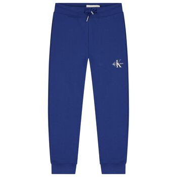 Boys Blue Logo Joggers