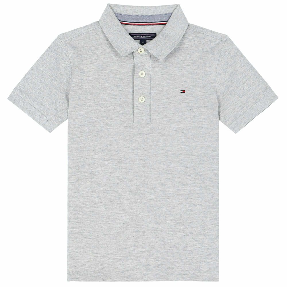 boys grey polo shirt