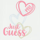 تيشيرت بنات بالشعار باللون الأبيض, 1, hi-res