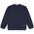 Boys Navy Blue Logo Sweatshirt, 1, hi-res