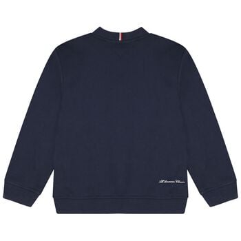 Boys Navy Blue Logo Sweatshirt