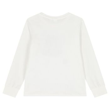 Boys Ivory Skate Long Sleeve Top