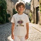 Boys Ivory Robot T-Shirt, 1, hi-res