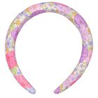Girls Pink & Purple Floral Headband, 1, hi-res