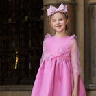 طوق رأس بفيونكة باللون الوردي , 2, hi-res