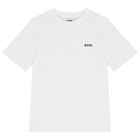 Boys White Logo T-Shirts (2 Pack), 1, hi-res