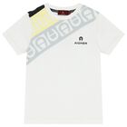 Boys White & Grey Logo Shorts Set, 1, hi-res