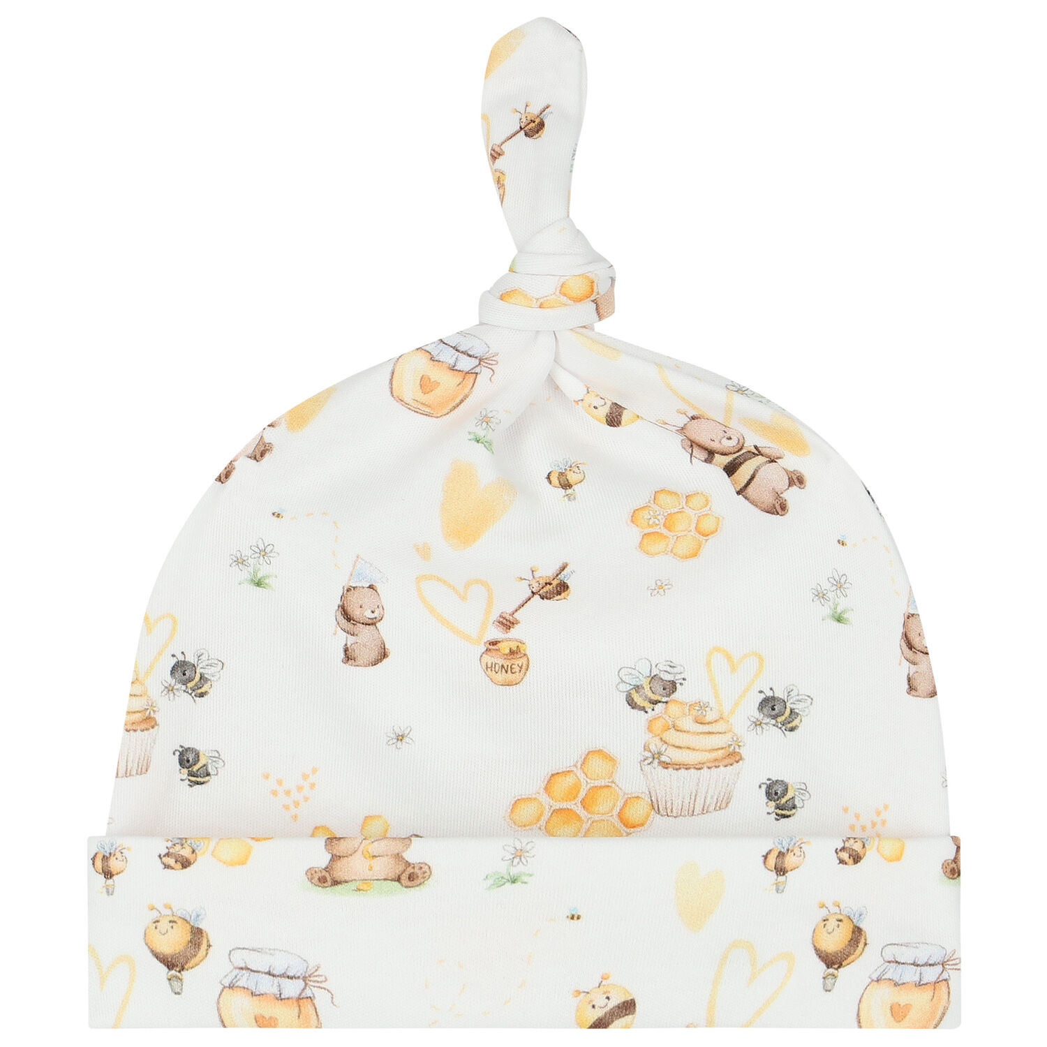 طقم أفرول بطبعة باللون الأبيض والأصفر, 1, hi-res