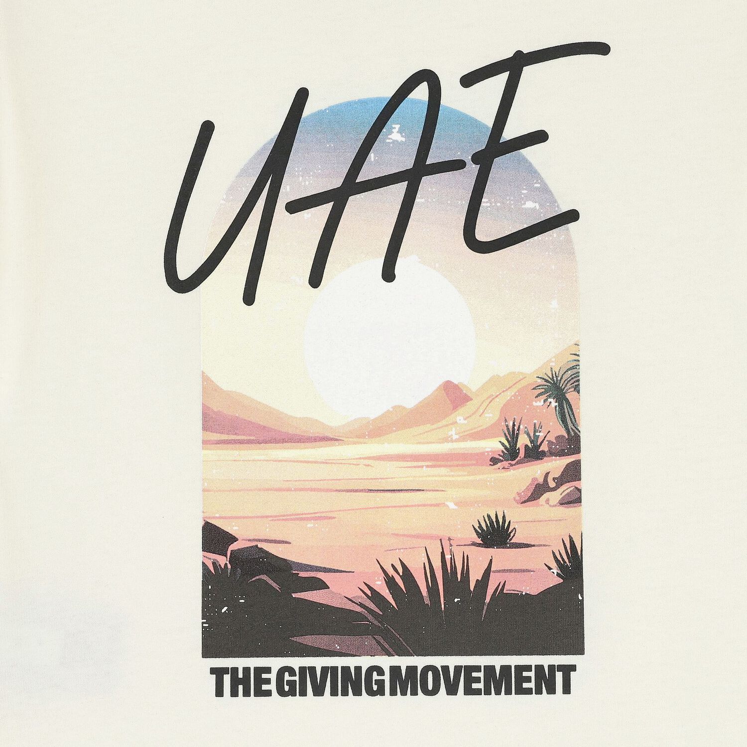 Ivory Oversized UAE Graphic T-Shirt, 1, hi-res image number null