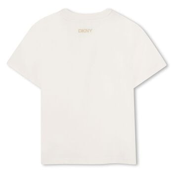 Mini Me Ivory Logo T-Shirt