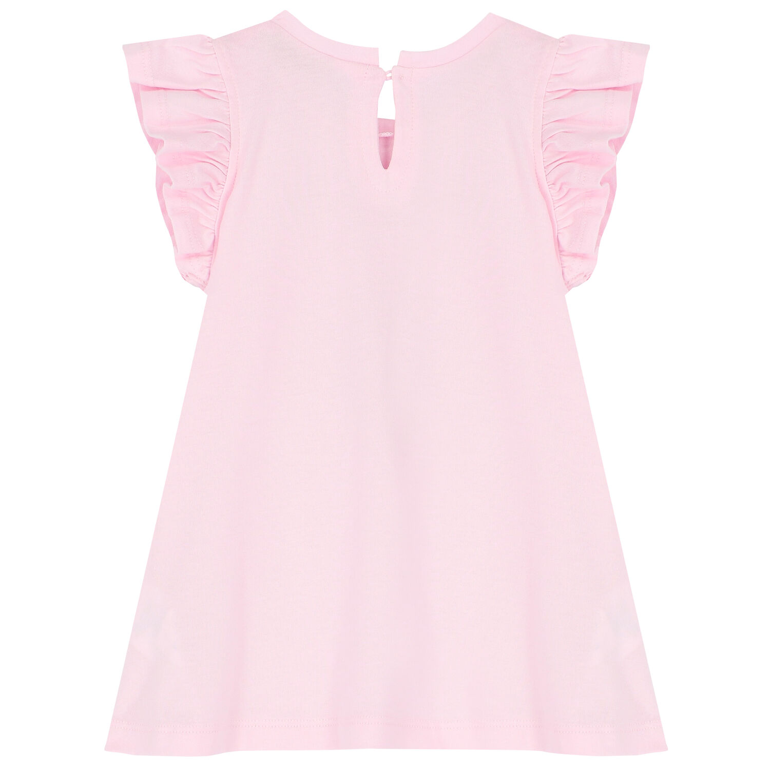 تيشيرت بطبعة تيدي باللون الوردي للبنات, 1, hi-res