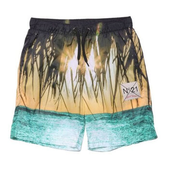 Boys Beach Print Swim Shorts