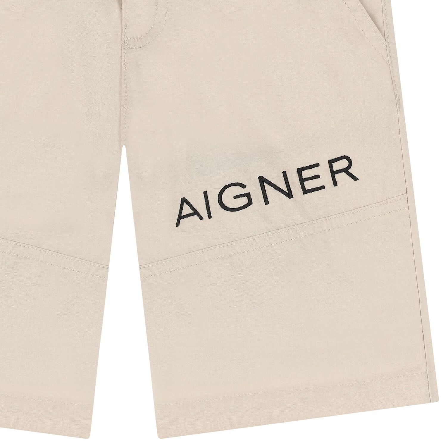 شورت أولاد بالشعار باللون البيج, 2, hi-res image number null