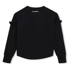 Mini Me Girls Black Logo Pearl Sweatshirt, 1, hi-res