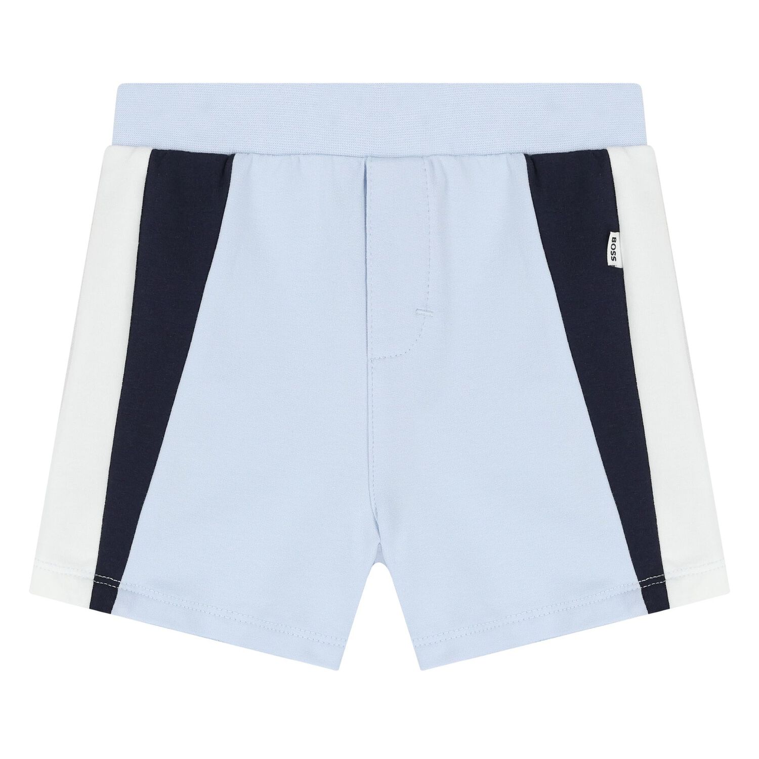 Baby Boys Blue Logo Shorts Set, 1, hi-res