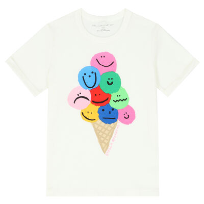 Girls Ivory Ice Cream T-Shirt