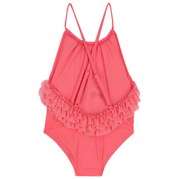 Girls Pink Mermaid Swimsuit