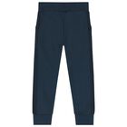 Boys Blue Logo Joggers, 1, hi-res