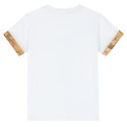 Boys White Logo T-Shirt, 1, hi-res