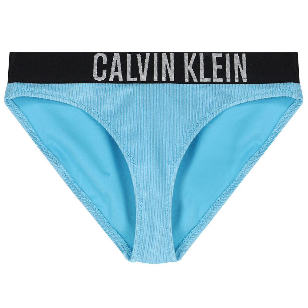 | Bikini Couture Logo Klein Ribbed Junior Aqua Girls Calvin