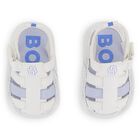 Baby Boys White Logo Sandals, 1, hi-res