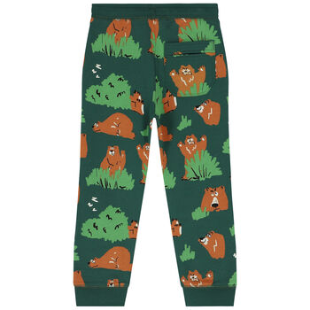 Boys Green Bear Joggers