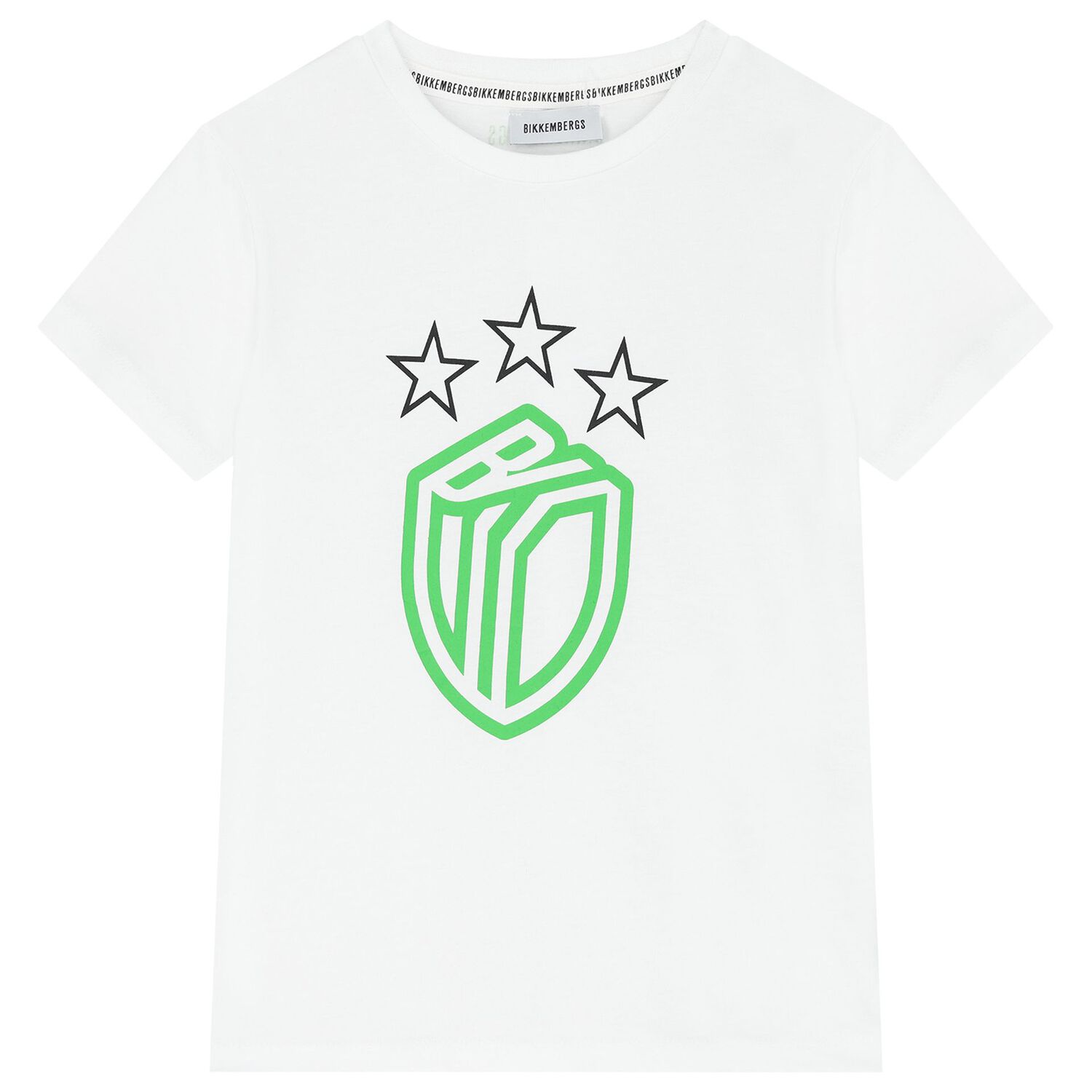 طقم شورت أولاد بالشعار باللون الأسود والابيض, 1, hi-res image number null