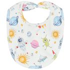 طقم أولاد أفرول بطبعة باللون الأبيض, 1, hi-res