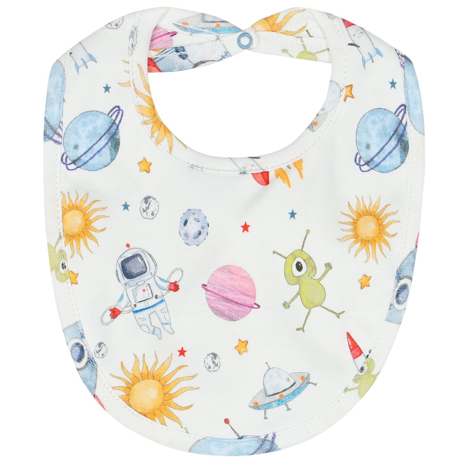 طقم أولاد أفرول بطبعة باللون الأبيض, 1, hi-res