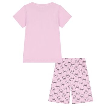 Girls Pink Kuromi Shorts Set