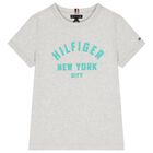 Boys Grey Logo T-Shirt, 2, hi-res