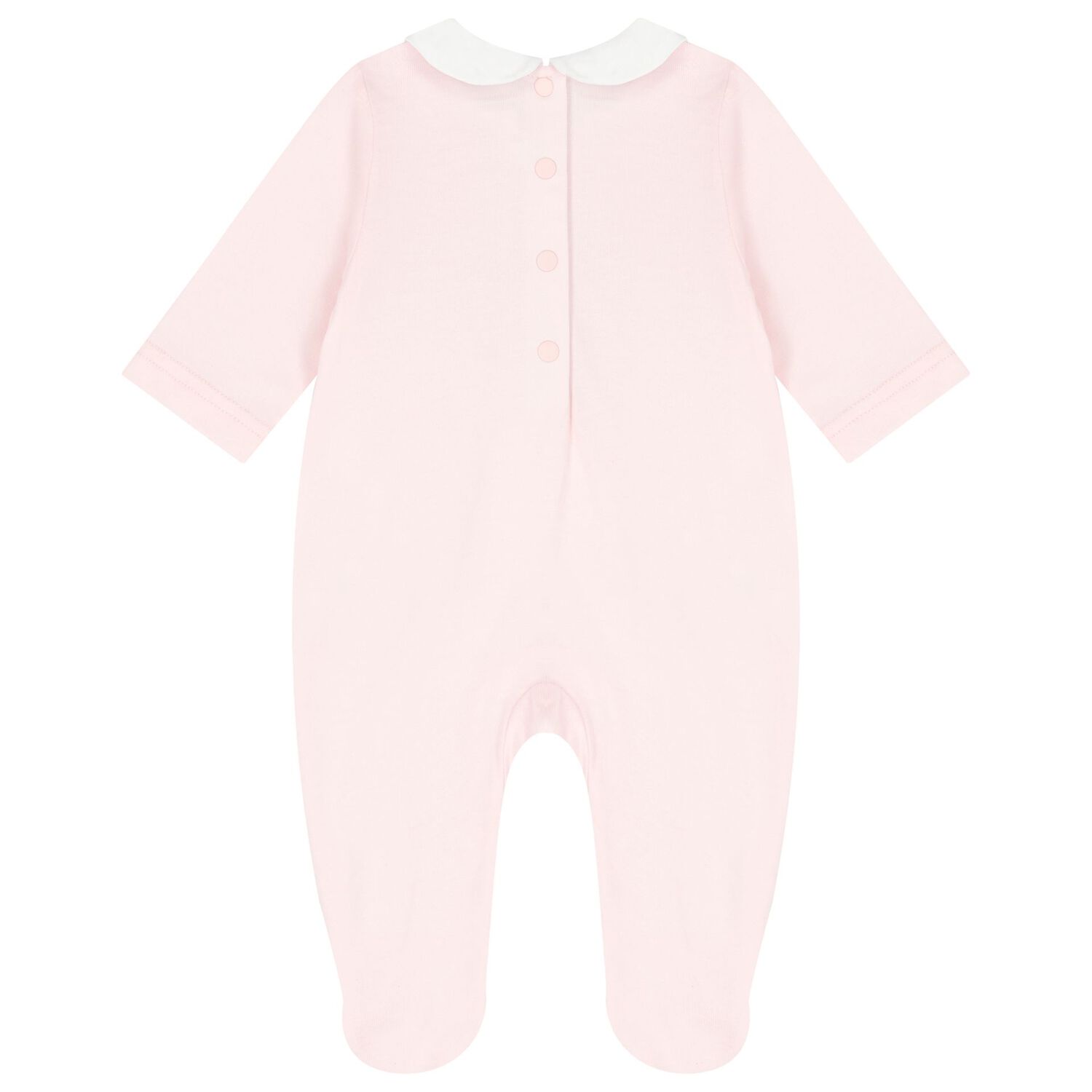 Baby Girls Pink Bunny Babygrow, 2, hi-res