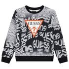 Boys Black & Grey Logo Sweatshirt, 3, hi-res