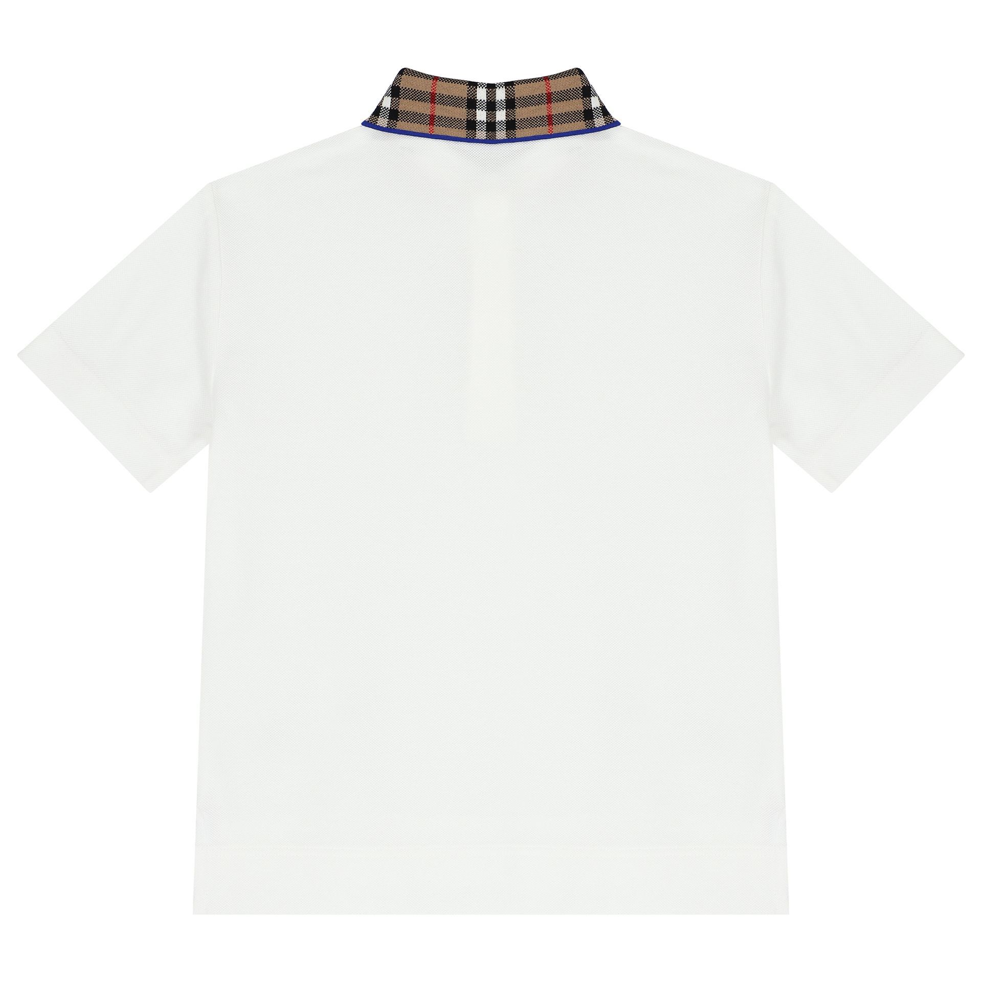 魅力的な Burberry Boys USA Couture Junior | Shirt Polo Check Logo White その他