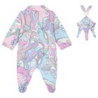 Baby Girls Pink & Blue Orchidee Babygrow Gift Set, 1, hi-res