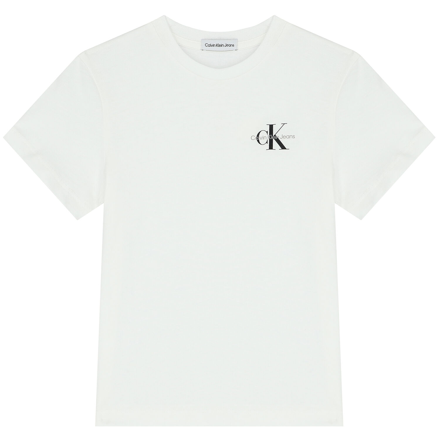 Boys White Logo T-Shirt, 4, hi-res image number null