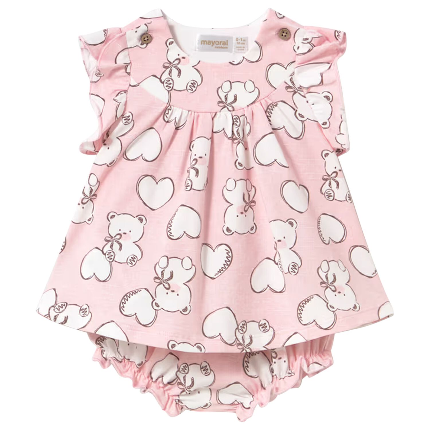 Baby Girls Floral Dress Set, 1, hi-res