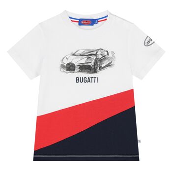 Younger Boys White Logo T-Shirt