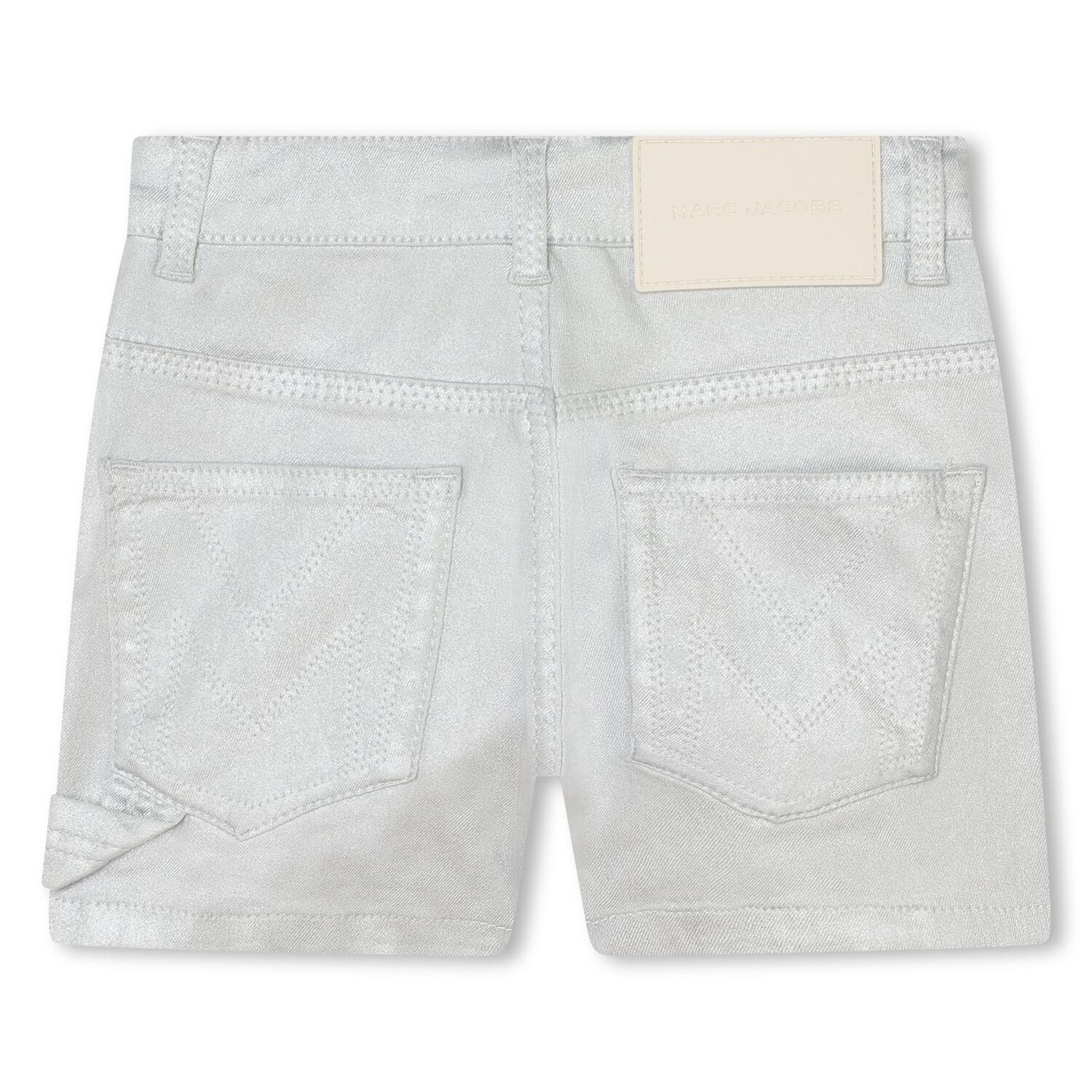 Girls Silver Logo Shorts, 1, hi-res