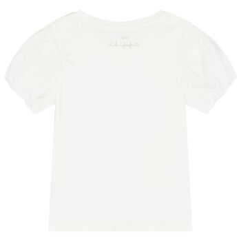 Girls Ivory Ballerina T-Shirt