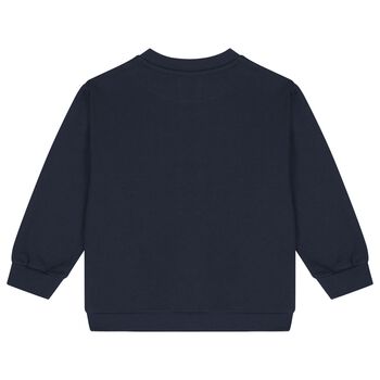 Boys Navy Blue Robot Sweatshirt
