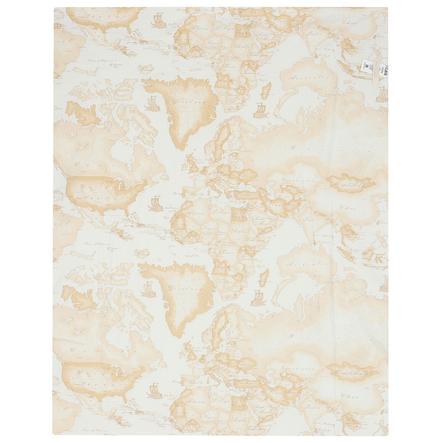 Beige & Ivory Geo Map Baby Blanket, 1, hi-res image number null
