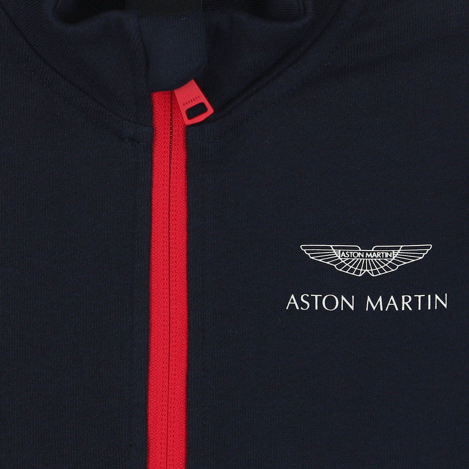 توب بسحاب بالشعار باللون الكحلي للأولاد, 1, hi-res