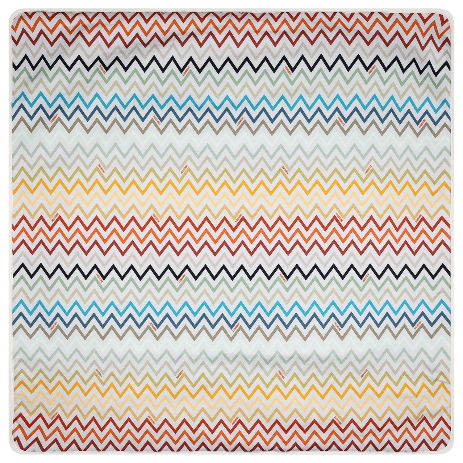 Multi-Coloured Zigzag Baby Blanket, 1, hi-res