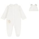 Ivory Teddy Bear Babygrow Gift Set, 1, hi-res