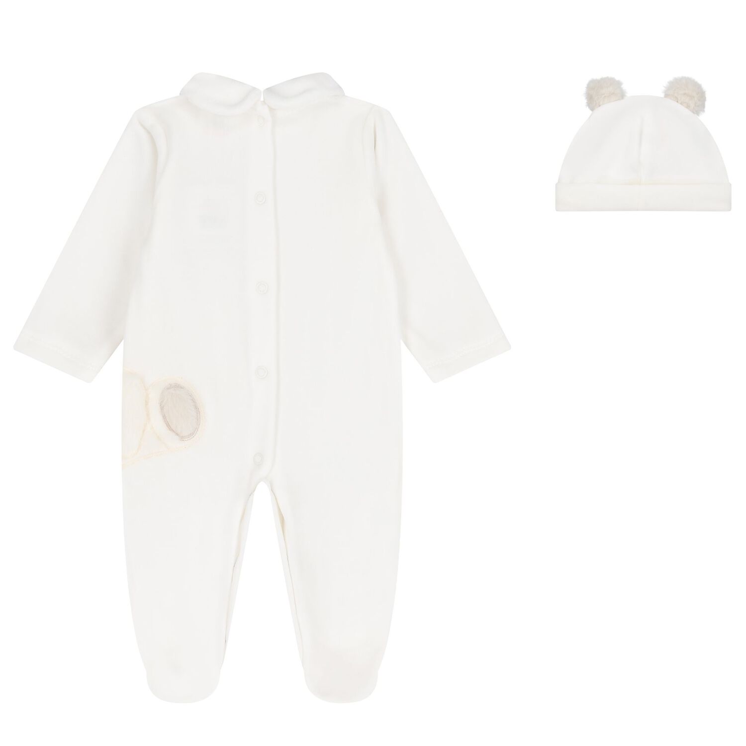 Ivory Teddy Bear Babygrow Gift Set, 1, hi-res