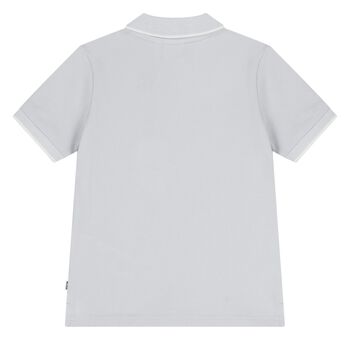 Younger Boys Blue Logo Polo Shirt